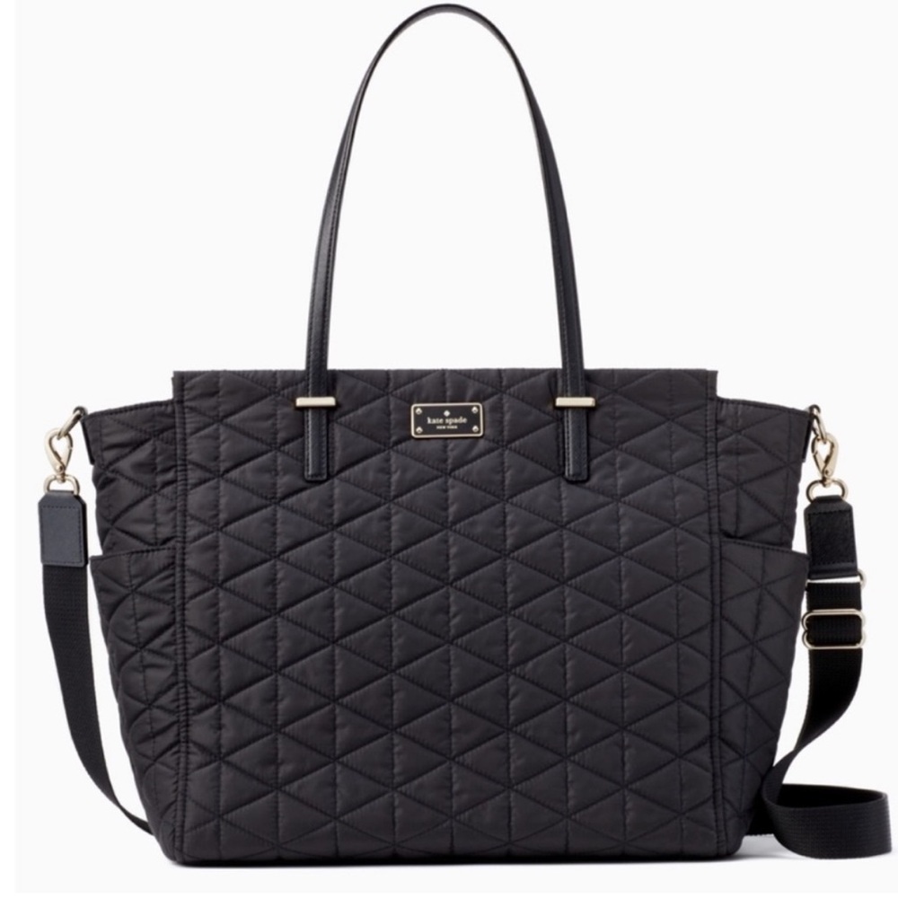 Kate Spade Quilted Kaylie Black Baby Bag